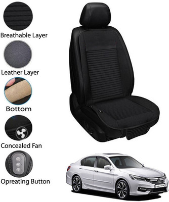 AYW Leather Seating Pad For  Honda Accord(Front Seat Black)