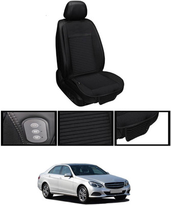 MSNP Leather Seating Pad For  Mercedes Benz E220(Front seats, Black Seat Black)