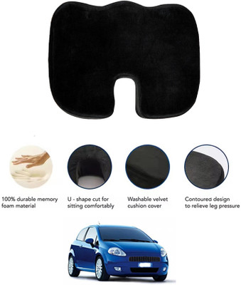 MATIES Cushion Seating Pad For  Fiat Grand Punto(All Vehicle, Wheel Chair, Office, Travel, Home, Study Table Black)