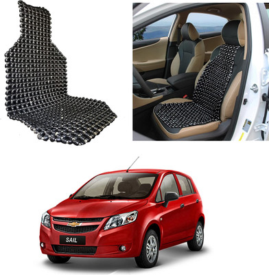 Oshotto Wooden Bead Seating Pad For  Chevrolet Sail(Front Seats Black)