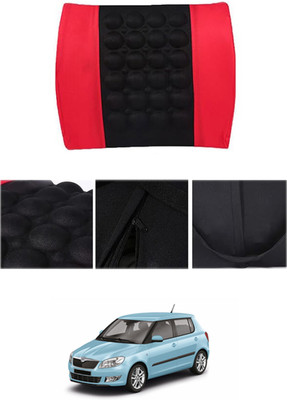 MATIES Foam Seating Pad For  Skoda Fabia(Car/Home/Office Red, Black)