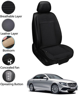 AYW Leather Seating Pad For  Mercedes Benz E220(Front Seat Black)