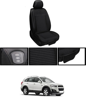 ABJD Leather Seating Pad For  Chevrolet Captiva(Front, Back Black)