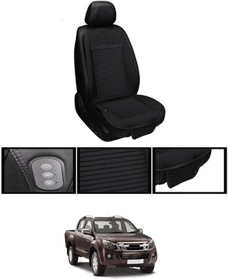 MSNP Leather Seating Pad For  Honda Universal For Car(Front seats, Black Seat Black)