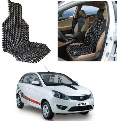 Oshotto Wooden Bead Seating Pad For  Tata Bolt(Front Seats Black)