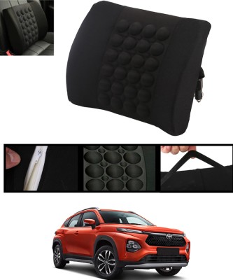 ABJD Black Nylon Car Pillow Cushion for Toyota(Square, Pack of 1)