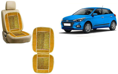 HANSHIKA ENTERPRISES Wooden Bead, Velvet Seating Pad For  Hyundai Elite i20(Car, Home and Office Yellow)