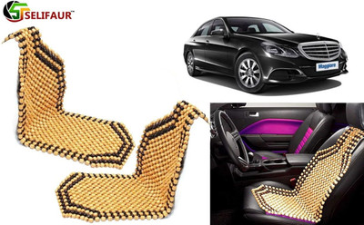 HANSHIKA ENTERPRISES Wooden Bead, Nylon Seating Pad For  Mercedes Benz E200(Front Seats, Back Seats, Office Chair Beige)