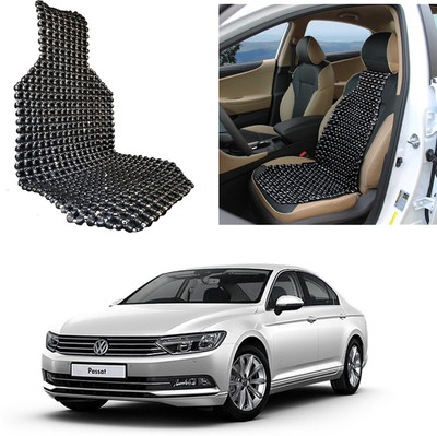 Oshotto Wooden Bead Seating Pad For  Volkswagen Passat(Front Seats Black)