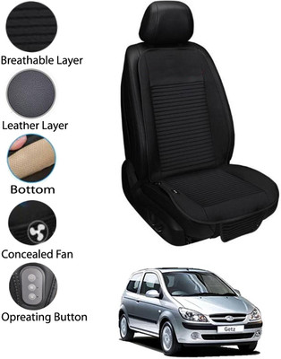 MATIES Leather Seating Pad For  HYUNDAI Getz(Front Seat Black)