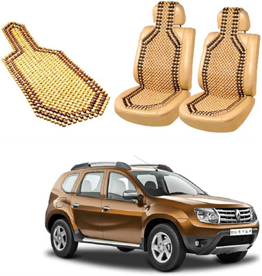 ROSHNEER ENTERPRISES Wooden Bead Seating Pad For  Renault Duster(DUSTER Beige)