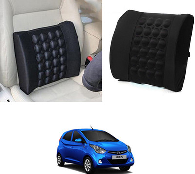 MATIES Nylon Seating Pad For  HYUNDAI Eon(BackRest for Cars, Trucks,Van,Home,Office Black)