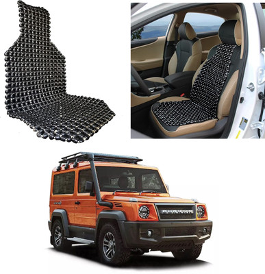 Oshotto Wooden Bead Seating Pad For  Force Gurkha Xtreme Diesel(Front Seats Black)
