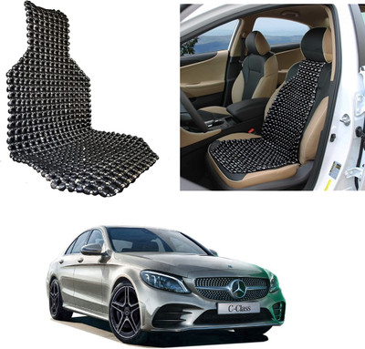 Oshotto Wooden Bead Seating Pad For  Mercedes Benz C-Class(Front Seats Black)