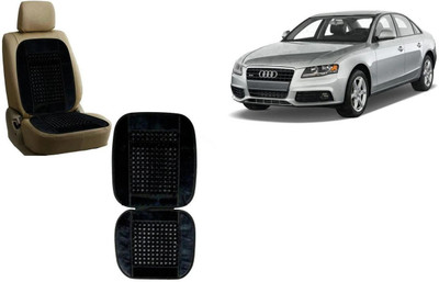 HANSHIKA ENTERPRISES Wooden Bead, Velvet Seating Pad For  Audi A4(Car, Home and Office Black)
