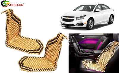 HANSHIKA ENTERPRISES Wooden Bead, Nylon Seating Pad For  Chevrolet Cruze(Front Seats, Back Seats, Office Chair Beige)