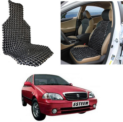 Oshotto Wooden Bead Seating Pad For  Maruti Suzuki Esteem(Front Seats Black)