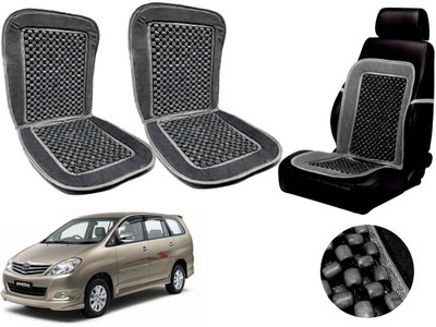 AUTO PEARL Polyester, Cotton Seating Pad For  Toyota Innova(Front Seats Grey)