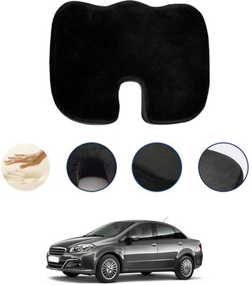 monolive Foam Seating Pad For  Fiat Linea(Car, Office, Travel Black)