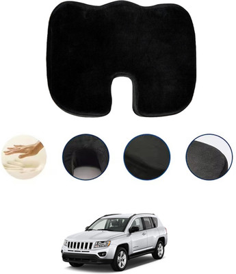 monolive Foam Seating Pad For  Jeep Compass(Car, Office, Travel Black)