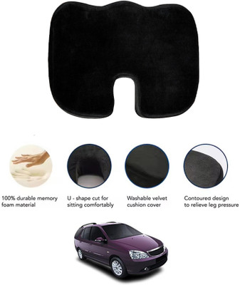 MATIES Cushion Seating Pad For  Tata Indigo Marina(All Vehicle, Wheel Chair, Office, Travel, Home, Study Table Black)