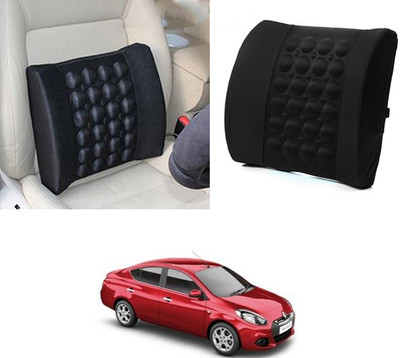 MATIES Nylon Seating Pad For  Renault Scala(BackRest for Cars, Trucks,Van,Home,Office Black)