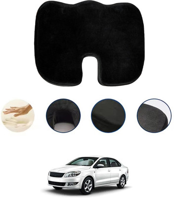 monolive Foam Seating Pad For  Skoda Rapid(Car, Office, Travel Black)