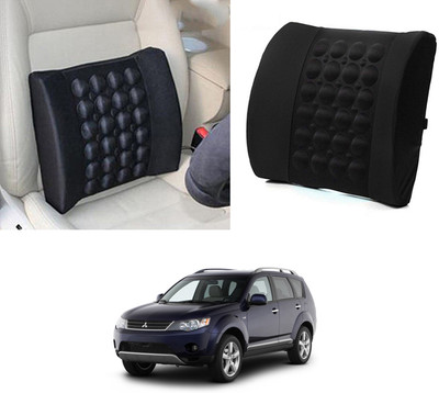 MATIES Nylon Seating Pad For  Mitsubishi Outlander(BackRest for Cars, Trucks,Van,Home,Office Black)