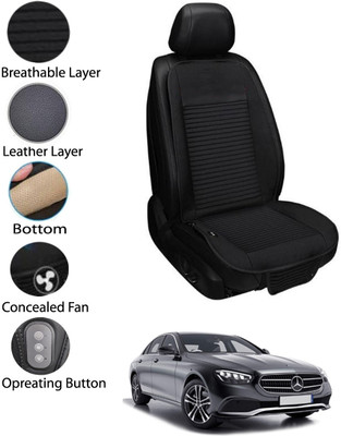 MATIES Leather Seating Pad For  Mercedes Benz E200(Front Seat Black)
