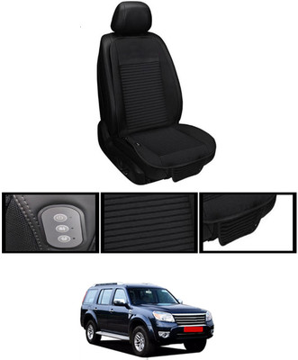 MSNP Leather Seating Pad For  HYUNDAI Elite i20(Front seats, Black Seat Black)