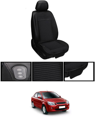 MSNP Leather Seating Pad For  Maruti Suzuki Universal For Car(Front seats, Black Seat Black)