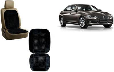 HANSHIKA ENTERPRISES Wooden Bead, Velvet Seating Pad For  BMW 3 Series(Car, Home and Office Black)
