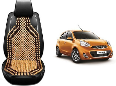 KBTR Wooden Bead Seating Pad For  Nissan Micra(front Beige)
