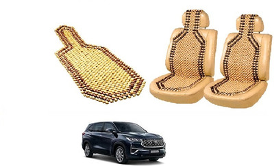 ROSHNEER ENTERPRISES Wooden Bead Seating Pad For  Toyota 1 Series(HYCROSS 2023 Beige)