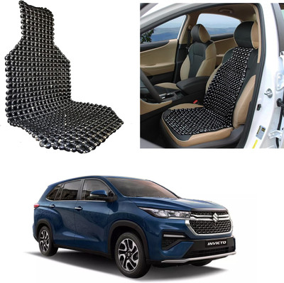 Oshotto Wooden Bead Seating Pad For  Maruti Suzuki(Front Seats Black)