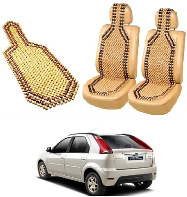 ROSHNEER ENTERPRISES Wooden Bead Seating Pad For  MAHINDRA Verito(VERITO Beige)