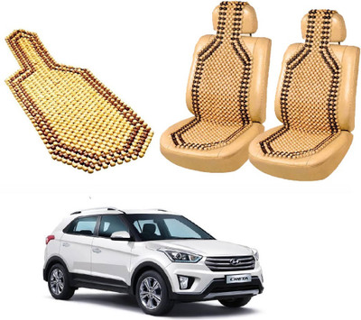 ROSHNEER ENTERPRISES Wooden Bead Seating Pad For  HYUNDAI Creta(CRETA OLD Beige)