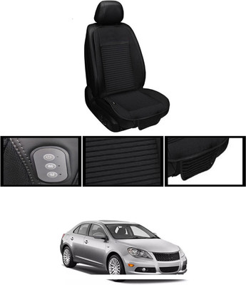 RKPSP Leather Seating Pad For  Maruti Suzuki Kizashi(Front, Back Black)