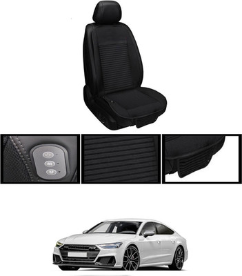 RKPSP Leather Seating Pad For  Audi S7(Front, Back Black)