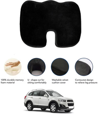 MATIES Cushion Seating Pad For  Chevrolet Captiva(All Vehicle, Wheel Chair, Office, Travel, Home, Study Table Black)