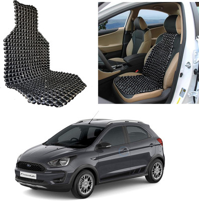 Oshotto Wooden Bead Seating Pad For  Ford Freestyle Trend Petrol(Front Seats Black)