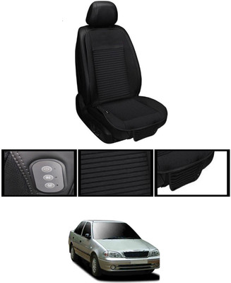MSNP Leather Seating Pad For  Maruti Suzuki Ertiga(Front seats, Black Seat Black)