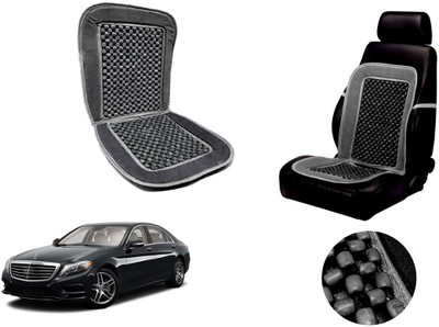 AUTO PEARL Polyester, Cotton Seating Pad For  Mercedes Benz S500(Front Seats Grey, Black)