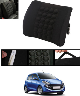 ABJD Black Nylon Car Pillow Cushion for Hyundai(Square, Pack of 1)