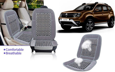 HANSHIKA ENTERPRISES Velvet, Wooden Bead Seating Pad For  Renault Duster(Front Seats, Back Seats, Office Chair Grey)
