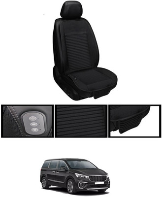MSNP Leather Seating Pad For  Kia Universal For Car(Front seats, Black Seat Black)