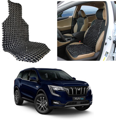 Oshotto Wooden Bead Seating Pad For  Mahindra(Front Seats Black)