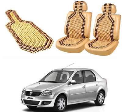 ROSHNEER ENTERPRISES Wooden Bead Seating Pad For  MAHINDRA Logan(LOGAN Beige)