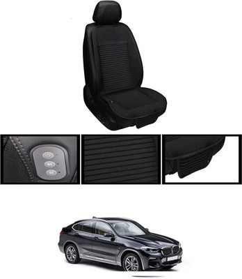 RKPSP Leather Seating Pad For  BMW X4(Front, Back Black)