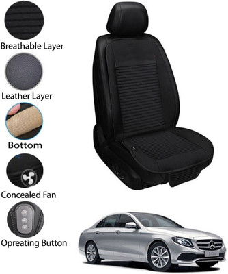 MATIES Leather Seating Pad For  Mercedes Benz E220(Front Seat Black)